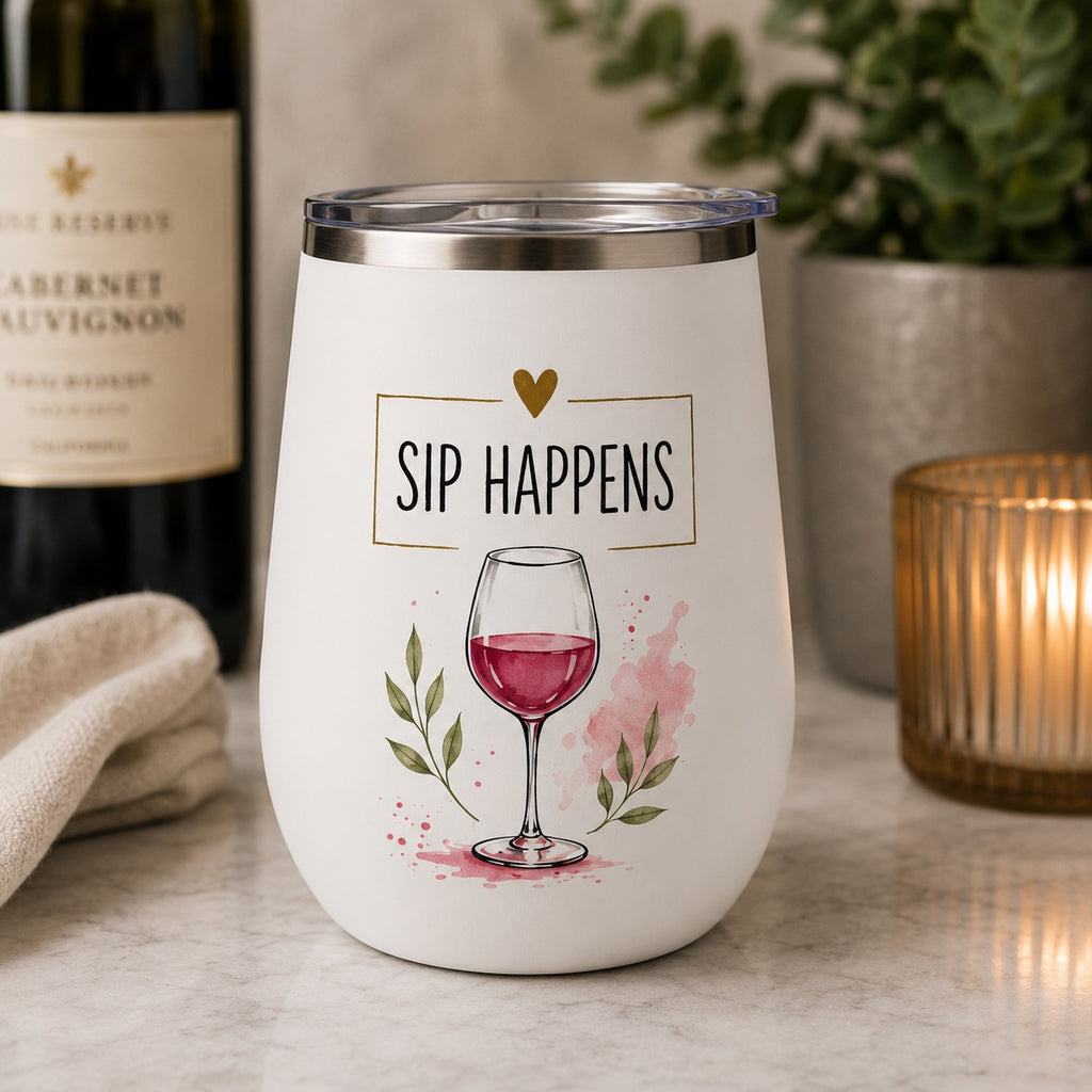 Sip Happens - Wine Tumbler